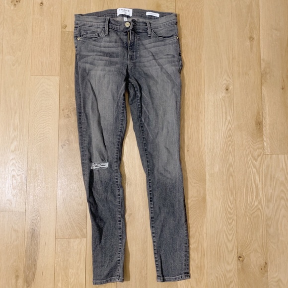 [Frame] Grey ankle skinny jeans - Picture 2 of 3